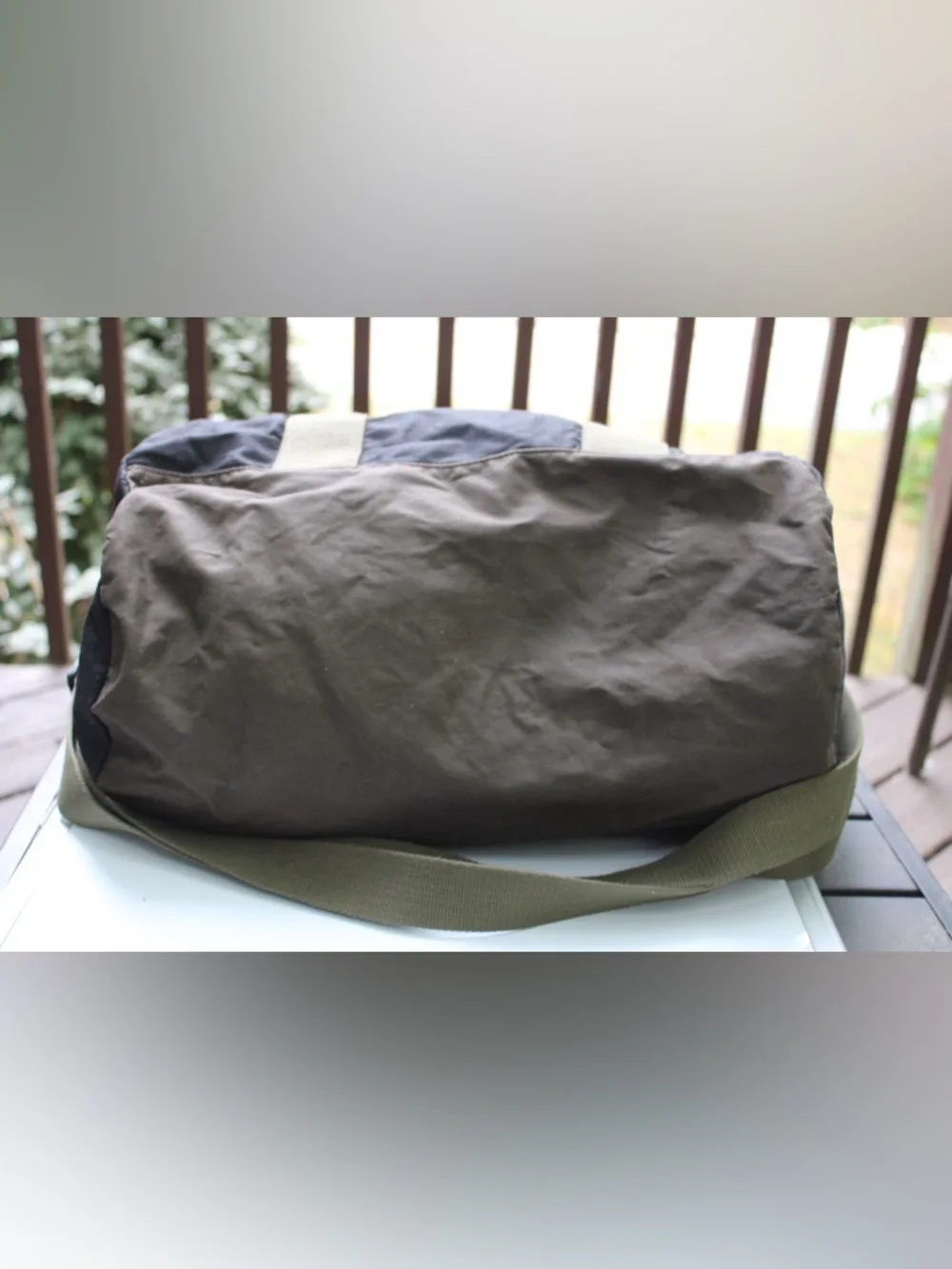 Armani exchange duffel bag